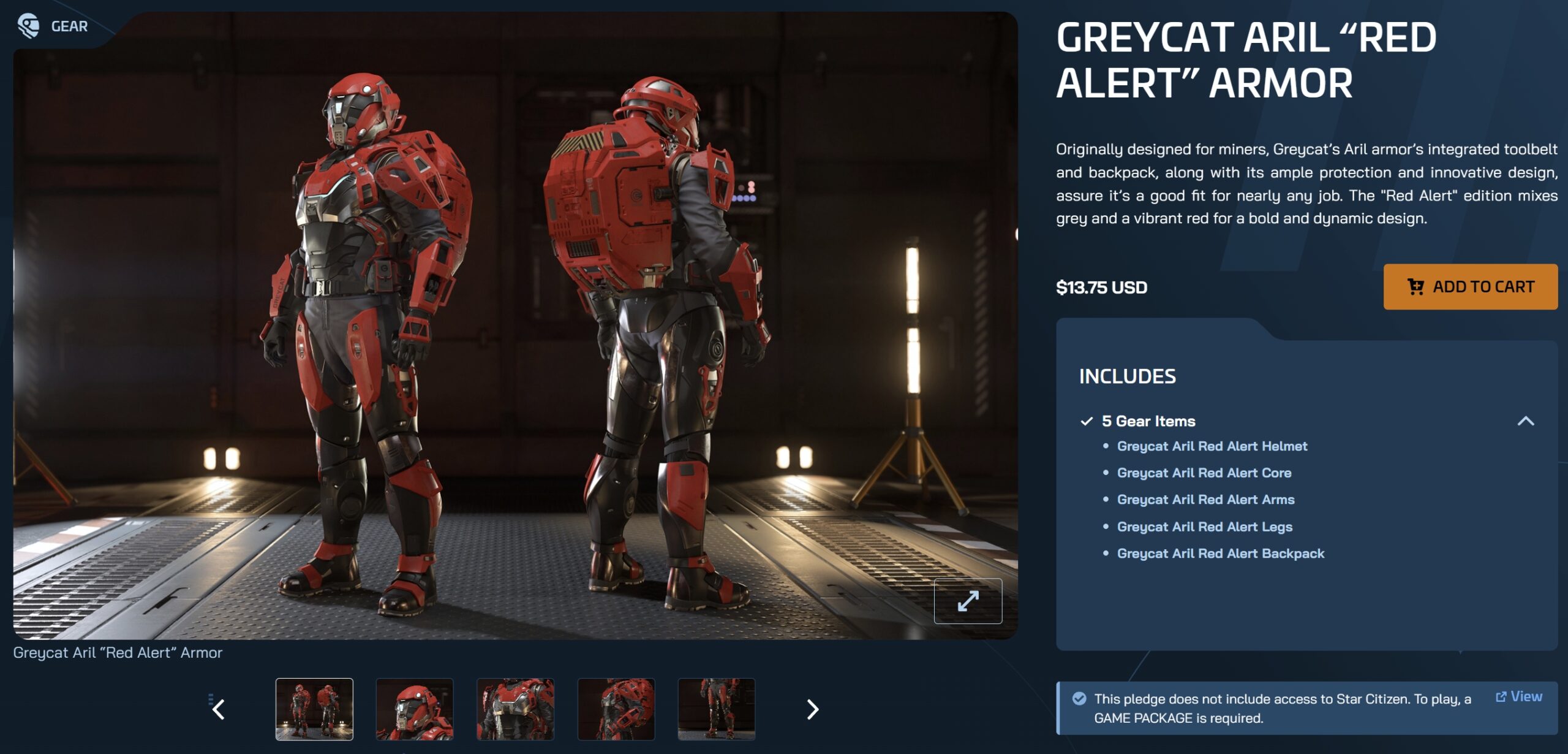 Red Alert Armor 価格