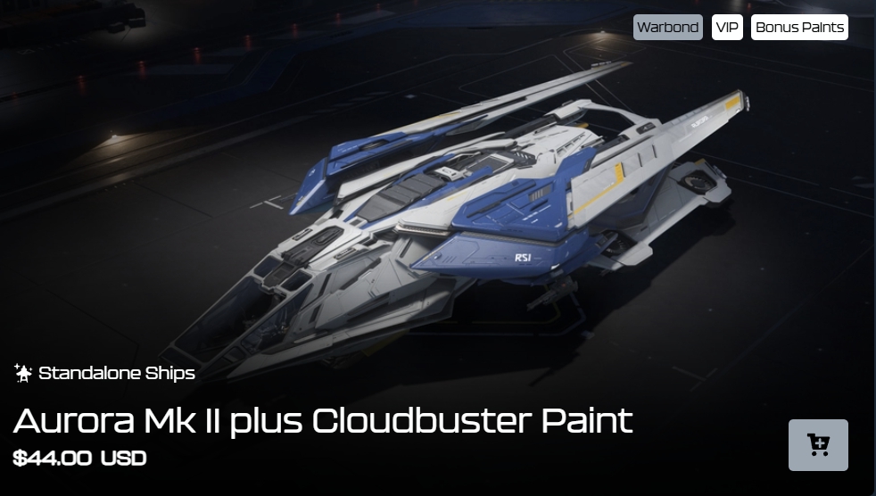 Aurora Mk II と Cloudbuster のペイントセット画像