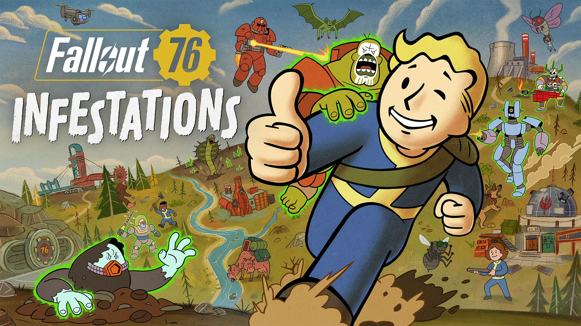 Fallout 76 Infestations 公式プロモーションイラスト